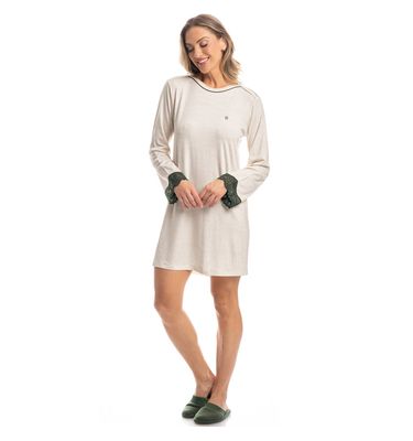 Camisão Feminino Curto Manga Longa Karina - Imagem 3 - Mobile