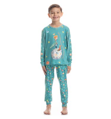 Pijama Infantil Unissex Longo Pequeno Príncipe - Imagem 3 - Mobile