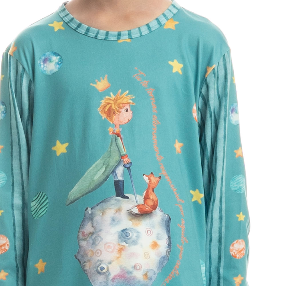 Pijama Infantil Unissex Longo Pequeno Príncipe - Imagem 5 - Mobile