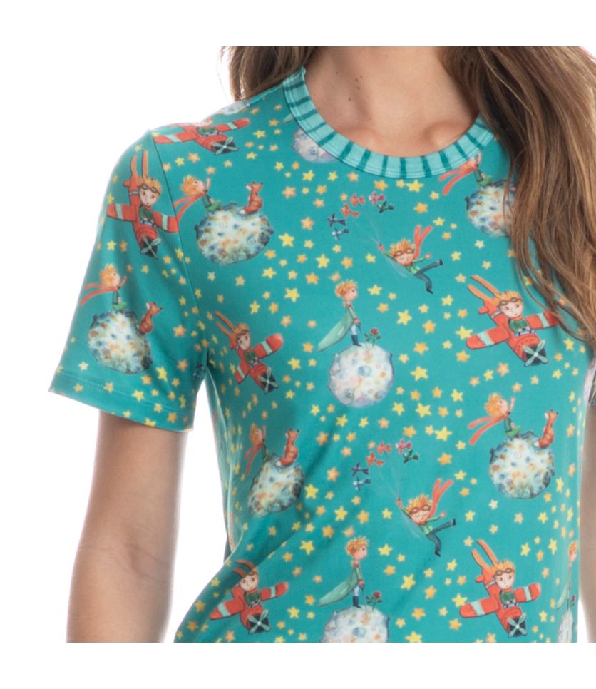 Pijama Feminino Curto Pequeno Príncipe - Imagem 5 - Desktop