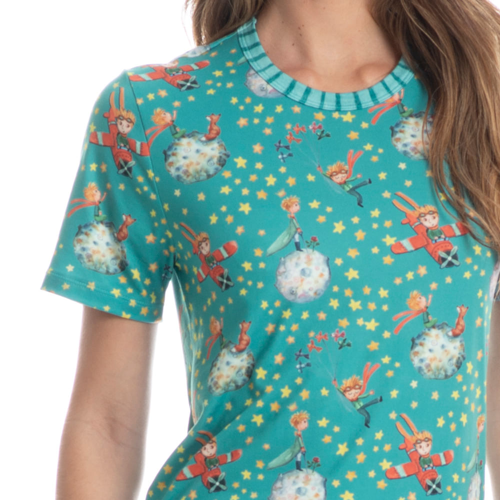 Pijama Feminino Curto Pequeno Príncipe - Imagem 5 - Mobile