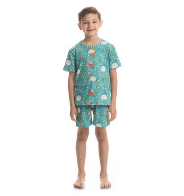 Pijama Curto Infantil Unissex Pequeno Príncipe - Imagem 3 - Mobile