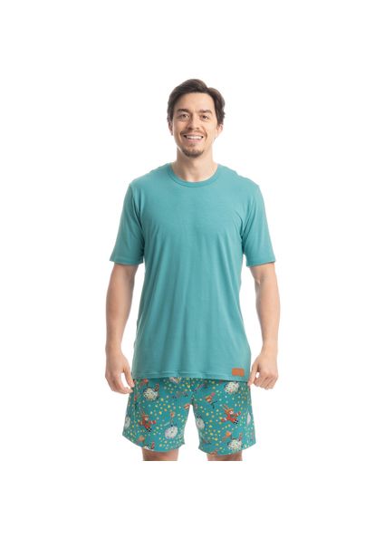 Pijama Masculino Curto Pequeno Príncipe Azul-2 - Imagem 1