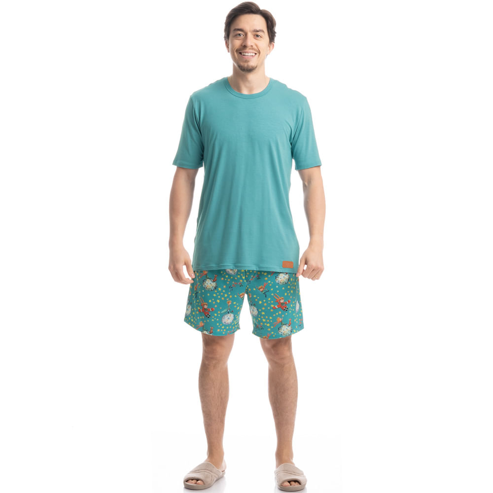 Pijama Masculino Curto Pequeno Príncipe - Imagem 3 - Mobile