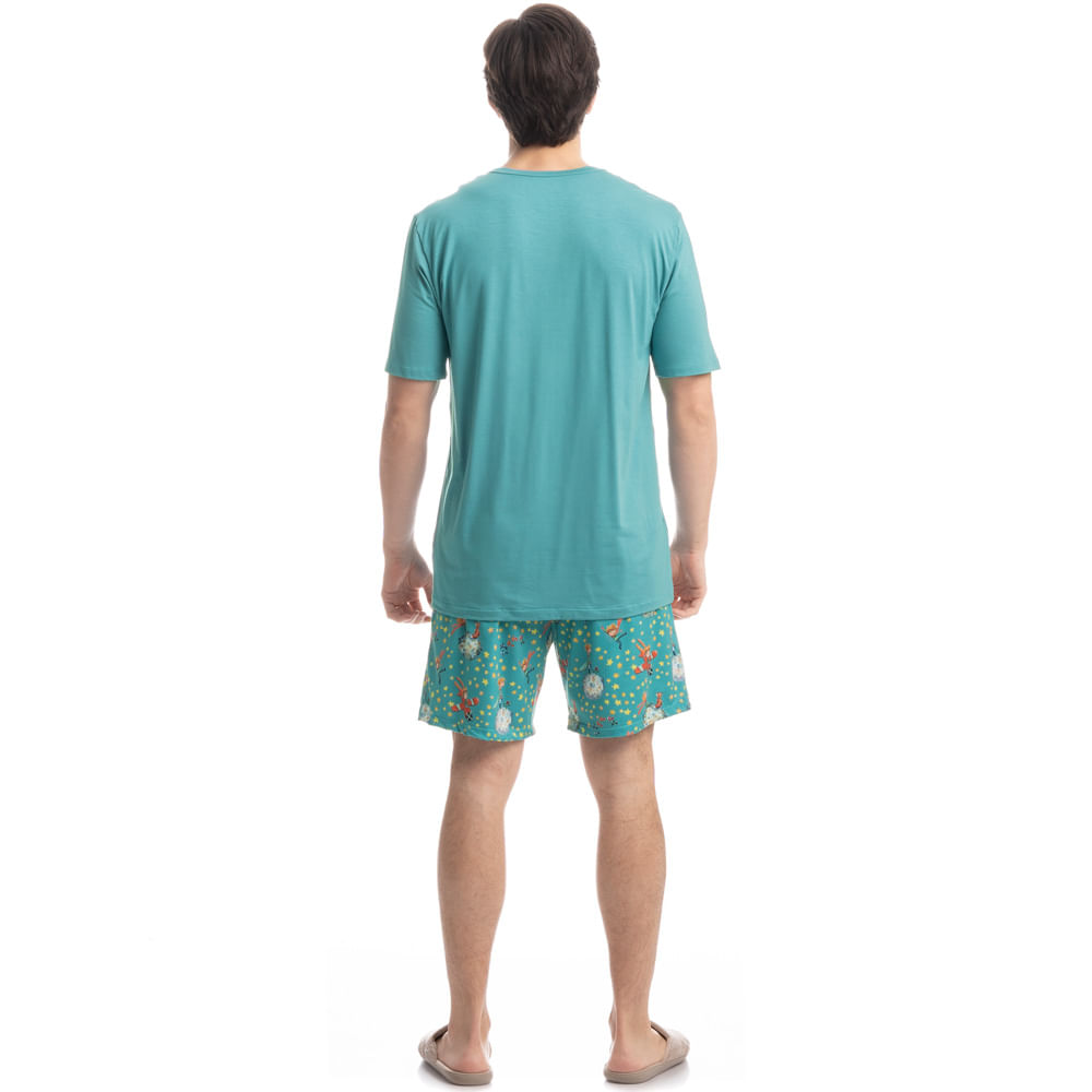 Pijama Masculino Curto Pequeno Príncipe - Imagem 4 - Mobile