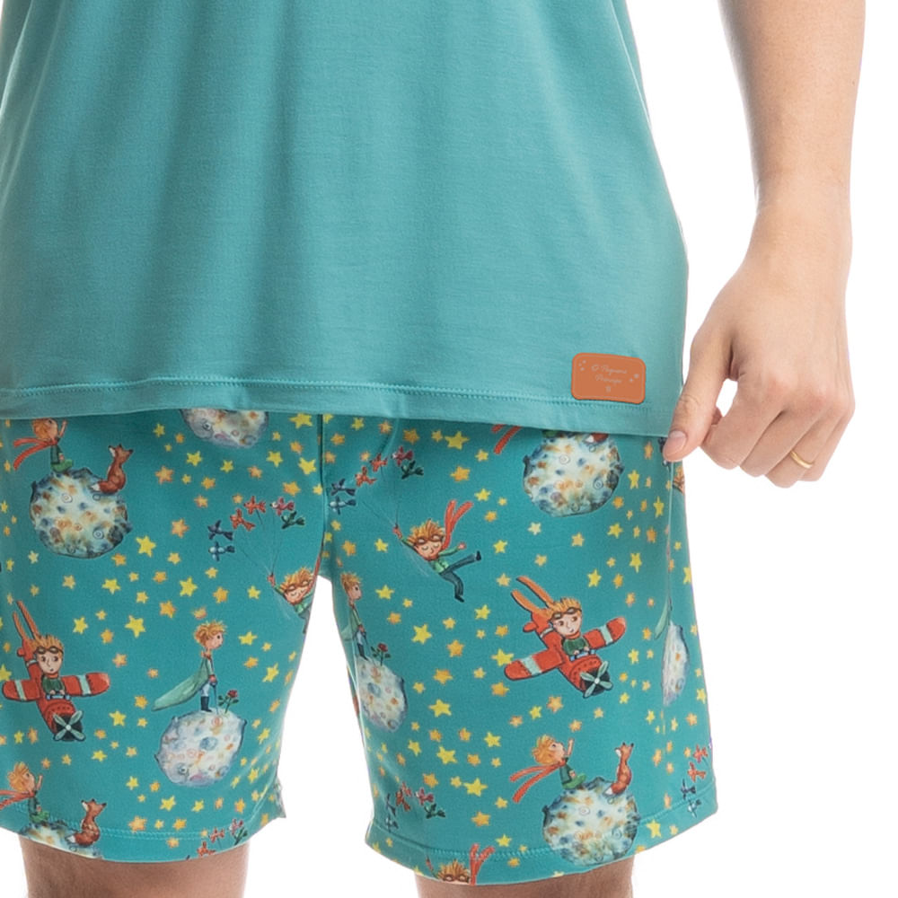 Pijama Masculino Curto Pequeno Príncipe - Imagem 5 - Mobile
