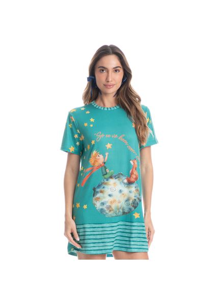 Camisão Curto Pequeno Príncipe Azul-2 - Imagem 1