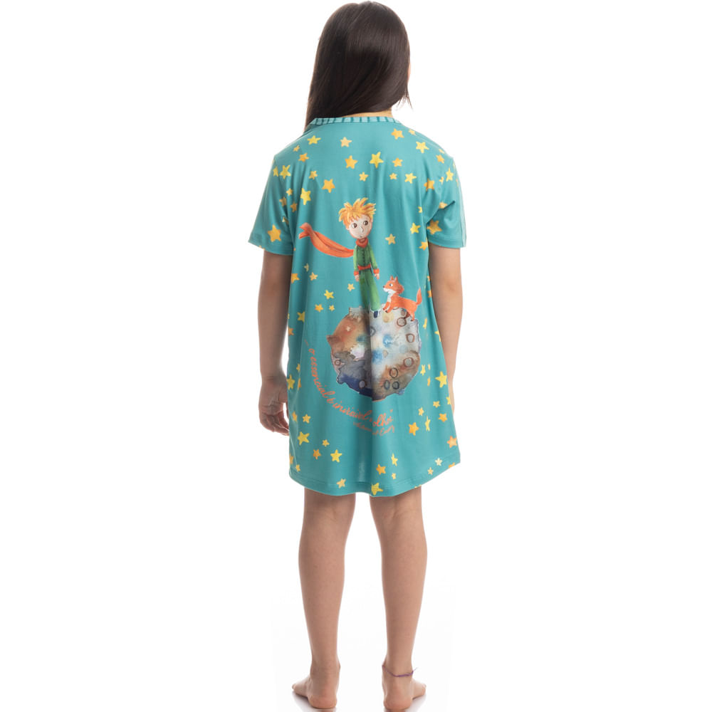 Camisão Curto Infantil Pequeno Príncipe - Imagem 4 - Mobile