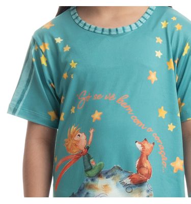 Camisão Curto Infantil Pequeno Príncipe - Imagem 5 - Mobile
