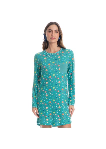 Camisão Curto Manga Longa Pequeno Príncipe Azul-2 - Imagem 1
