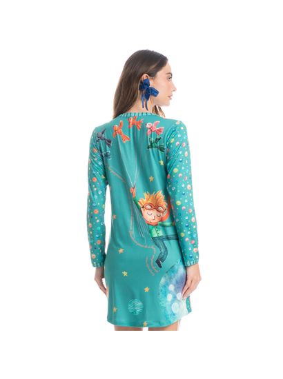 Camisão Curto Manga Longa Pequeno Príncipe - Imagem 2 - Desktop