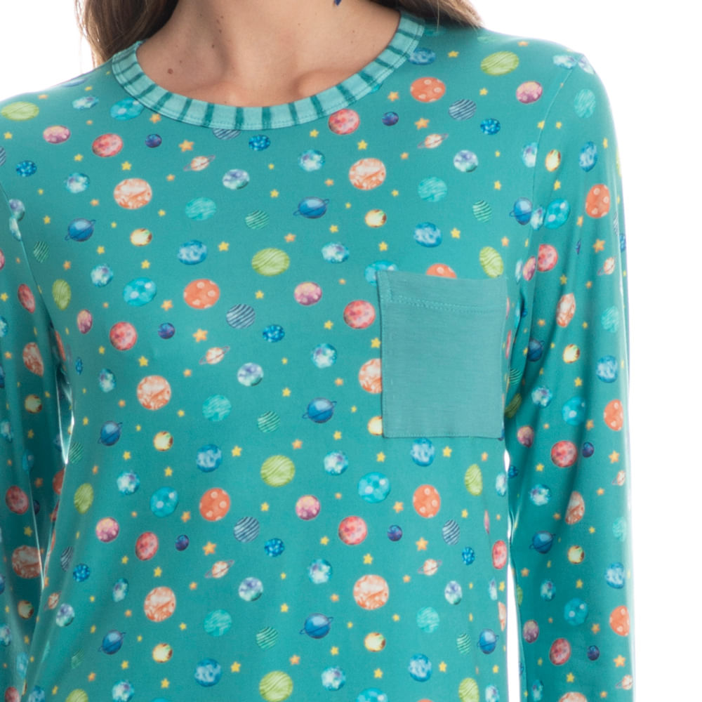 Camisão Curto Manga Longa Pequeno Príncipe - Imagem 5 - Mobile
