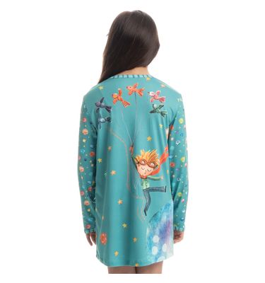 Camisão Infantil Curto Manga Longa Pequeno Príncipe - Imagem 2 - Mobile