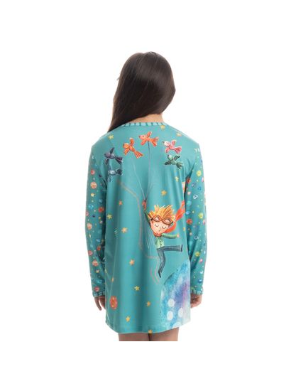 Camisão Infantil Curto Manga Longa Pequeno Príncipe - Imagem 2 - Desktop