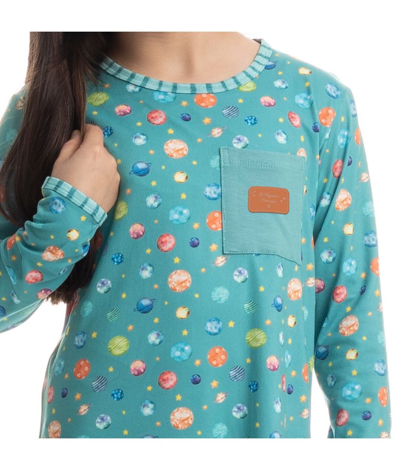 Camisão Infantil Curto Manga Longa Pequeno Príncipe - Imagem 5 - Desktop