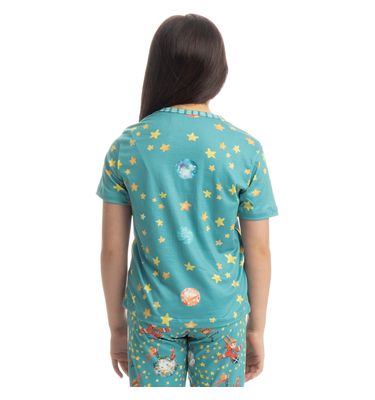 Pijama Unissex Longo Manga Curta Pequeno Príncipe - Imagem 2 - Mobile