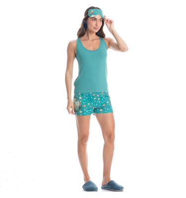 Pijama Feminino Curto Regata Pequeno Príncipe - Imagem 3 - Mobile