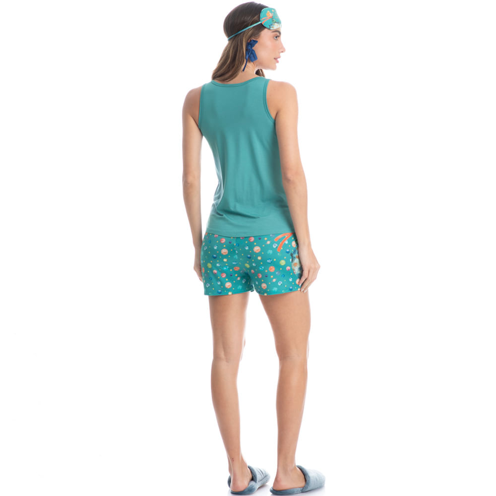 Pijama Feminino Curto Regata Pequeno Príncipe - Imagem 4 - Mobile