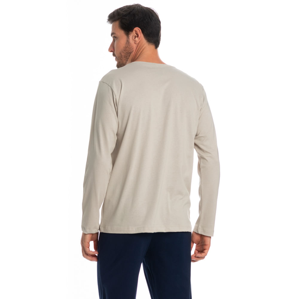 Pijama Masculino Longo Dado Tombini - Imagem 2 - Mobile