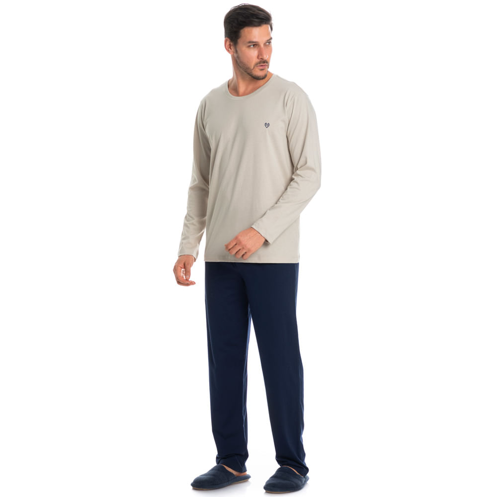 Pijama Masculino Longo Dado Tombini - Imagem 3 - Mobile