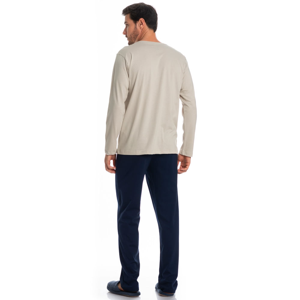 Pijama Masculino Longo Dado Tombini - Imagem 4 - Mobile