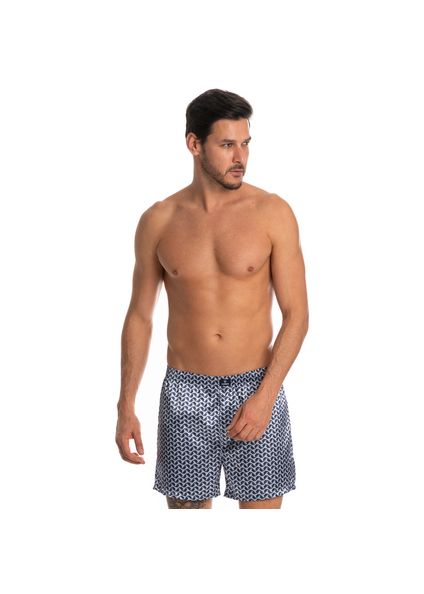 Boxer Masculina Estampada Enzo Tombini Azul-2 - Imagem 1