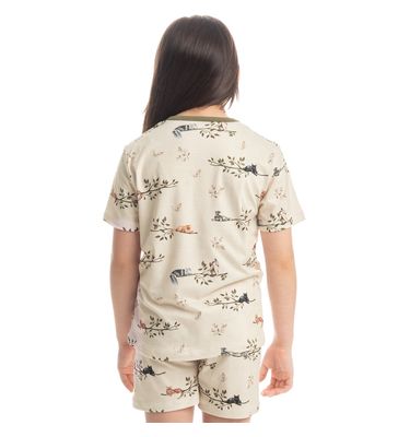 Pijama Infantil Unissex Curto Cats Winter Fiends - Imagem 2 - Mobile