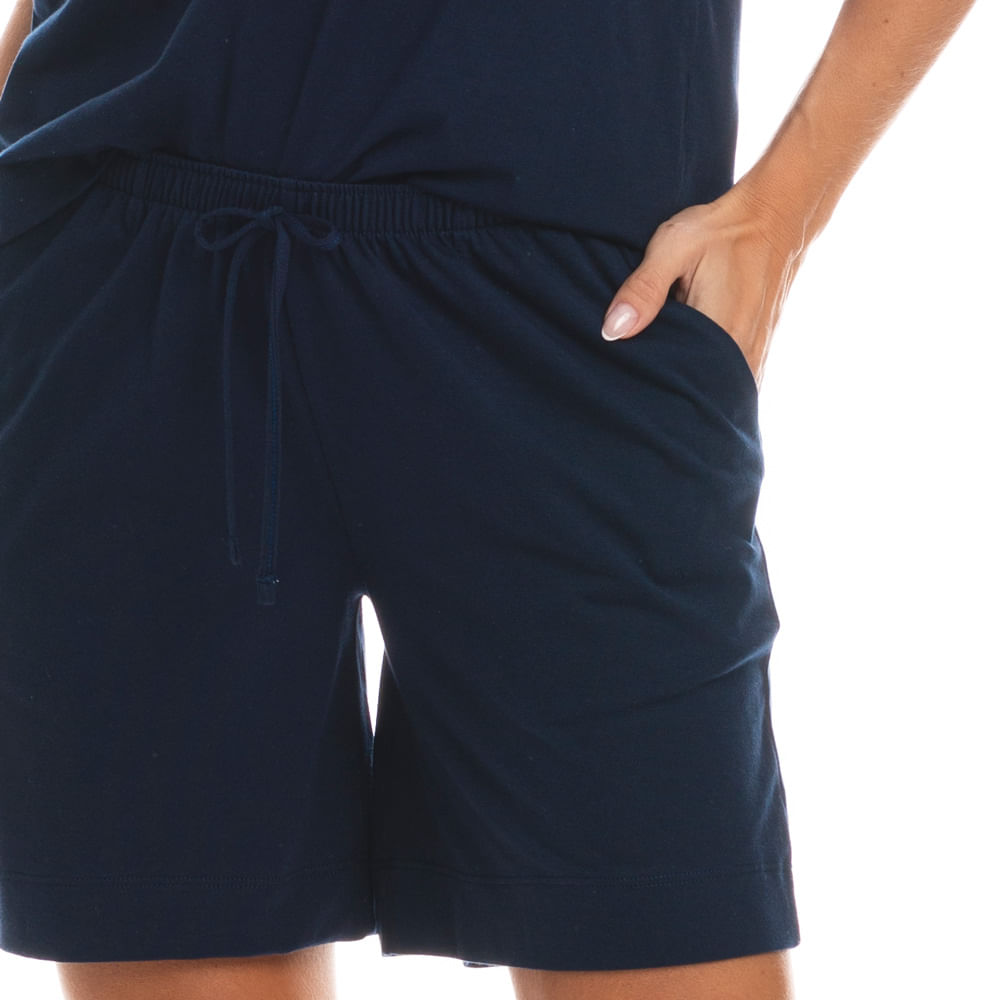 Pijama Feminino Shortão Com Bolso Duda - Imagem 5 - Mobile