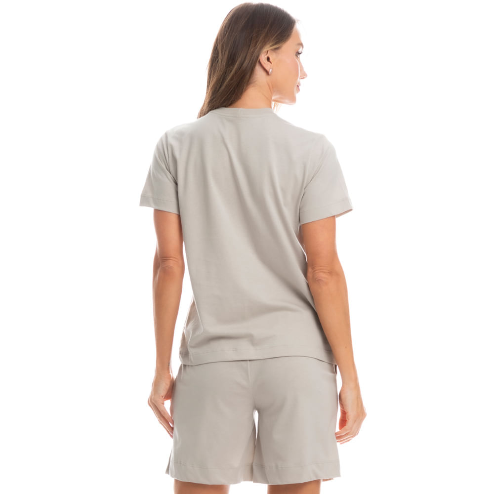 Pijama Feminino Shortão Com Bolso Duda - Imagem 2 - Mobile