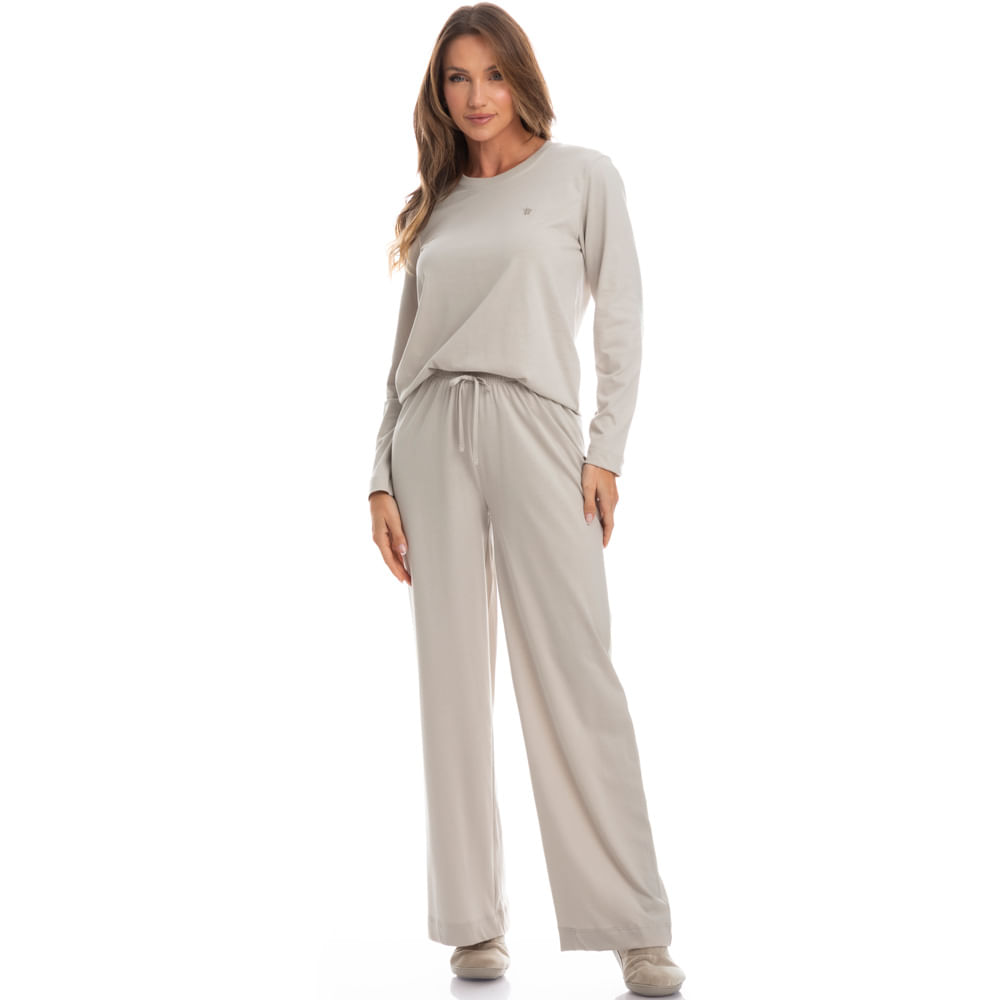Pijama Feminino Longo Duda - Imagem 3 - Mobile
