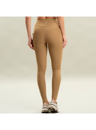 Calça Legging Comfort Shape Com 2 Bolsos Camel Vivame - Imagem 2 - Desktop