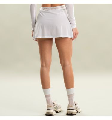 Short Saia Transpassado Tule Duplo Camel Vivame - Imagem 2 - Mobile