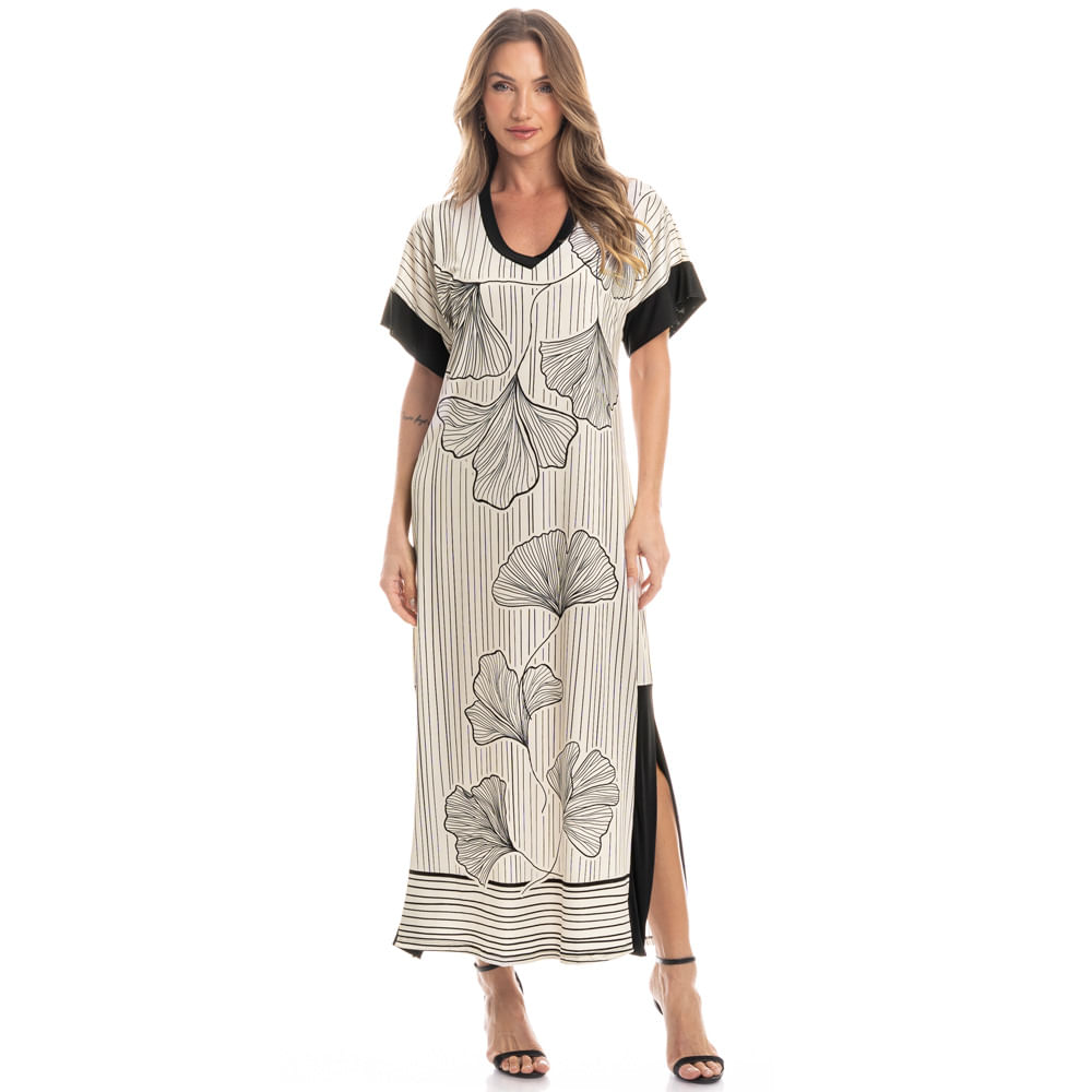 Kaftan Midi Ginkgo - Imagem 3 - Mobile