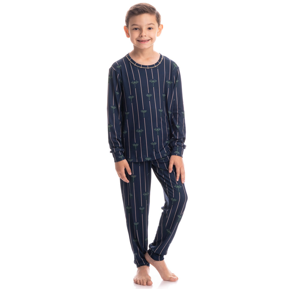 Pijama Unissex Infantil Longo Com Punho Origens Tombini - Imagem 3 - Mobile