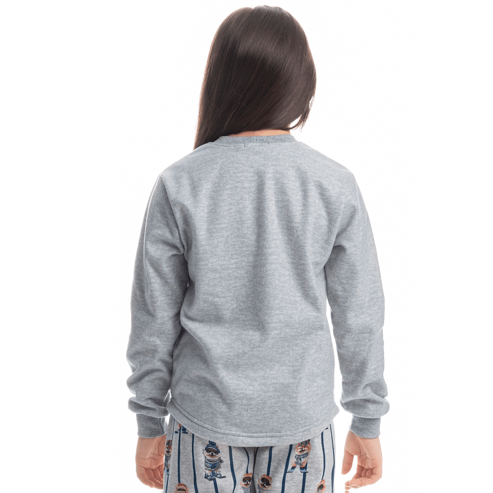 Pijama Infantil Longo Soft Lyla Ski Azul-2 - Imagem 2