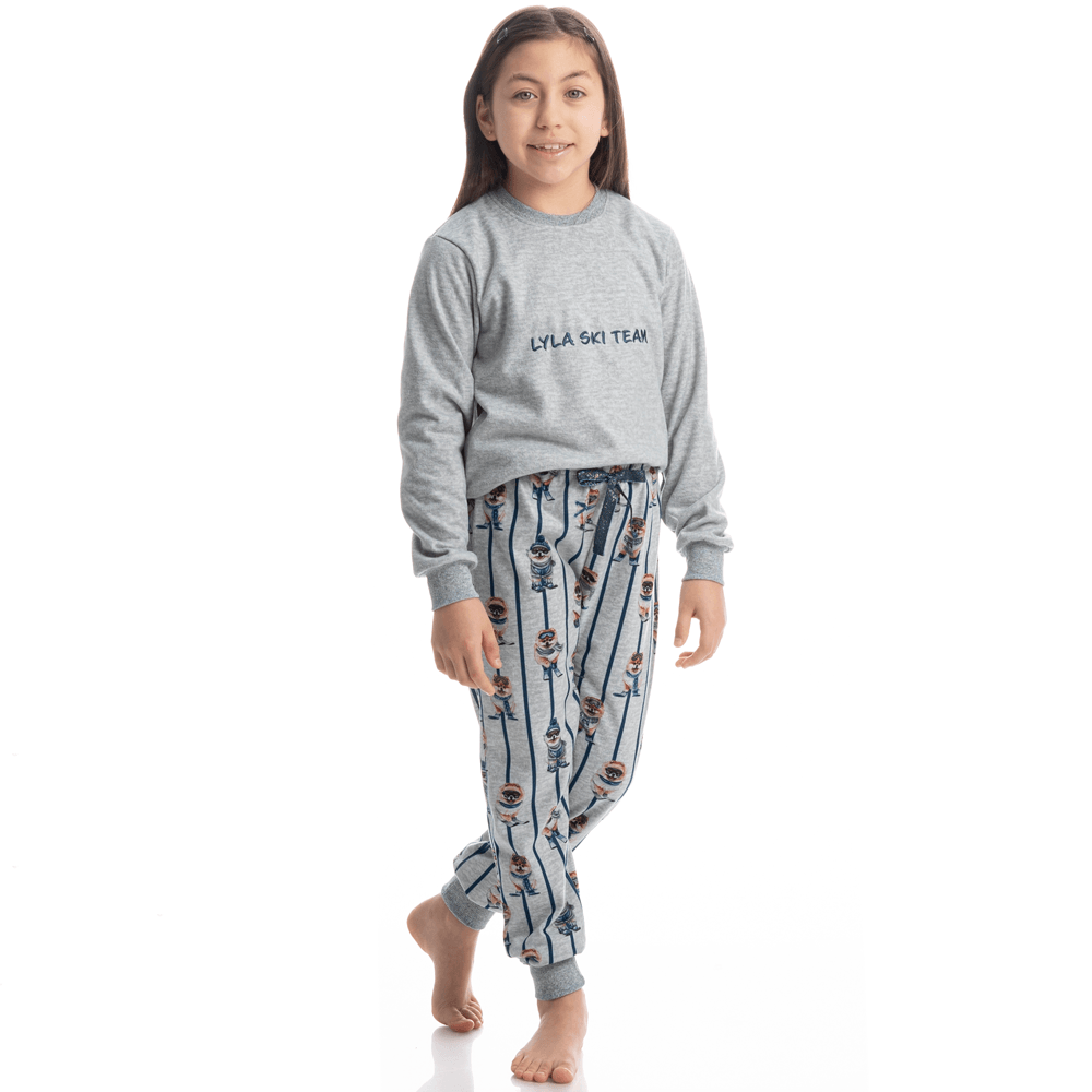 Pijama Infantil Longo Soft Lyla Ski - Imagem 3 - Mobile