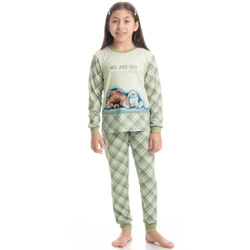 Pijama Infantil Longo Unissex Lyla Bunny - Imagem 3 - Mobile