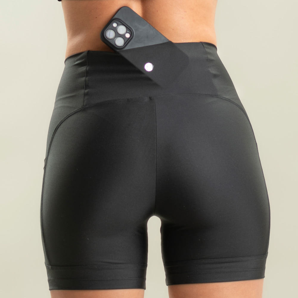 Shorts Médio Slim Shape Com 3 Bolsos Elite Vivame - Imagem 5 - Mobile