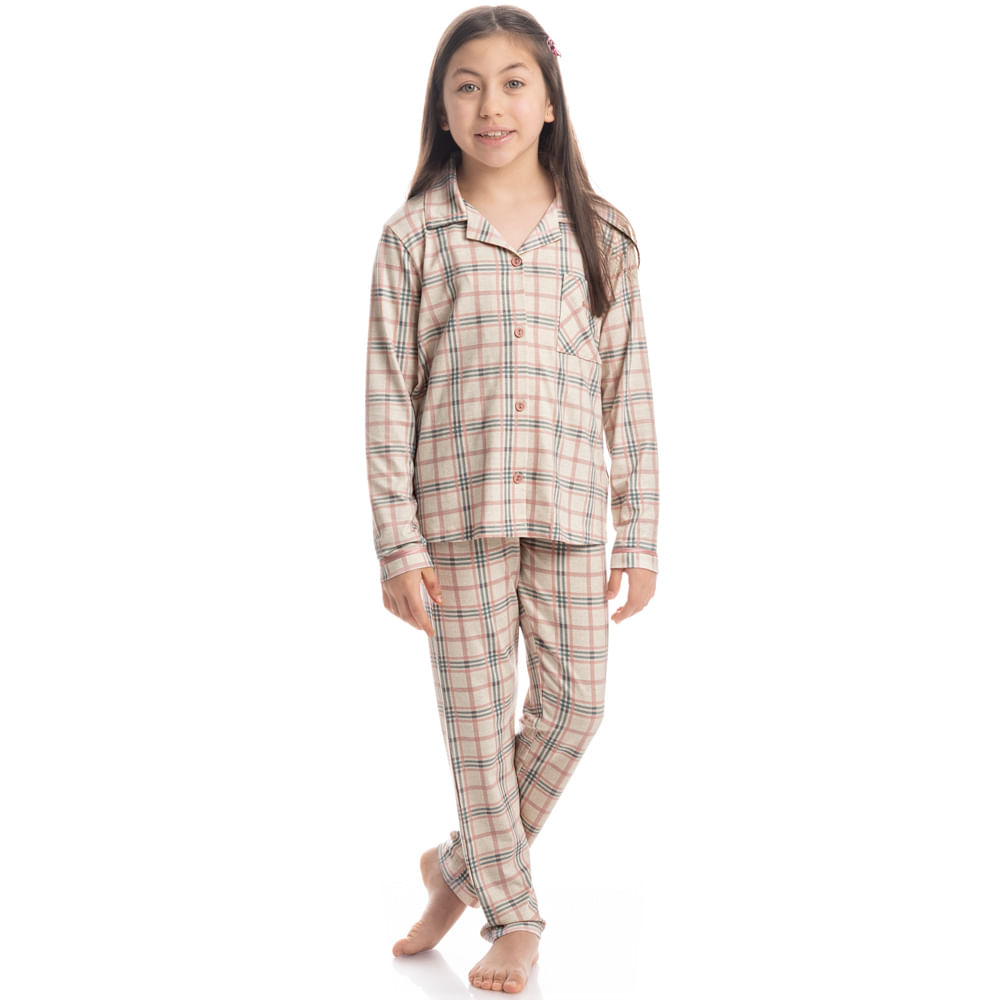 Pijama Infantil Longo Americano Babi - Imagem 3 - Mobile