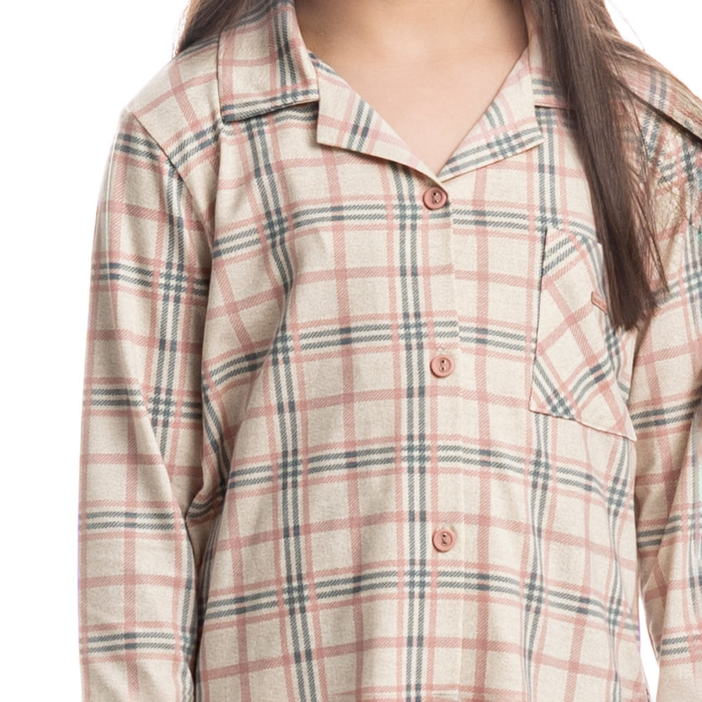 Pijama Infantil Longo Americano Babi - Imagem 5 - Mobile