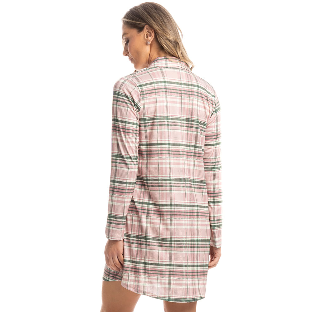 Camisão Curto Abotoado Laura - Imagem 2 - Mobile