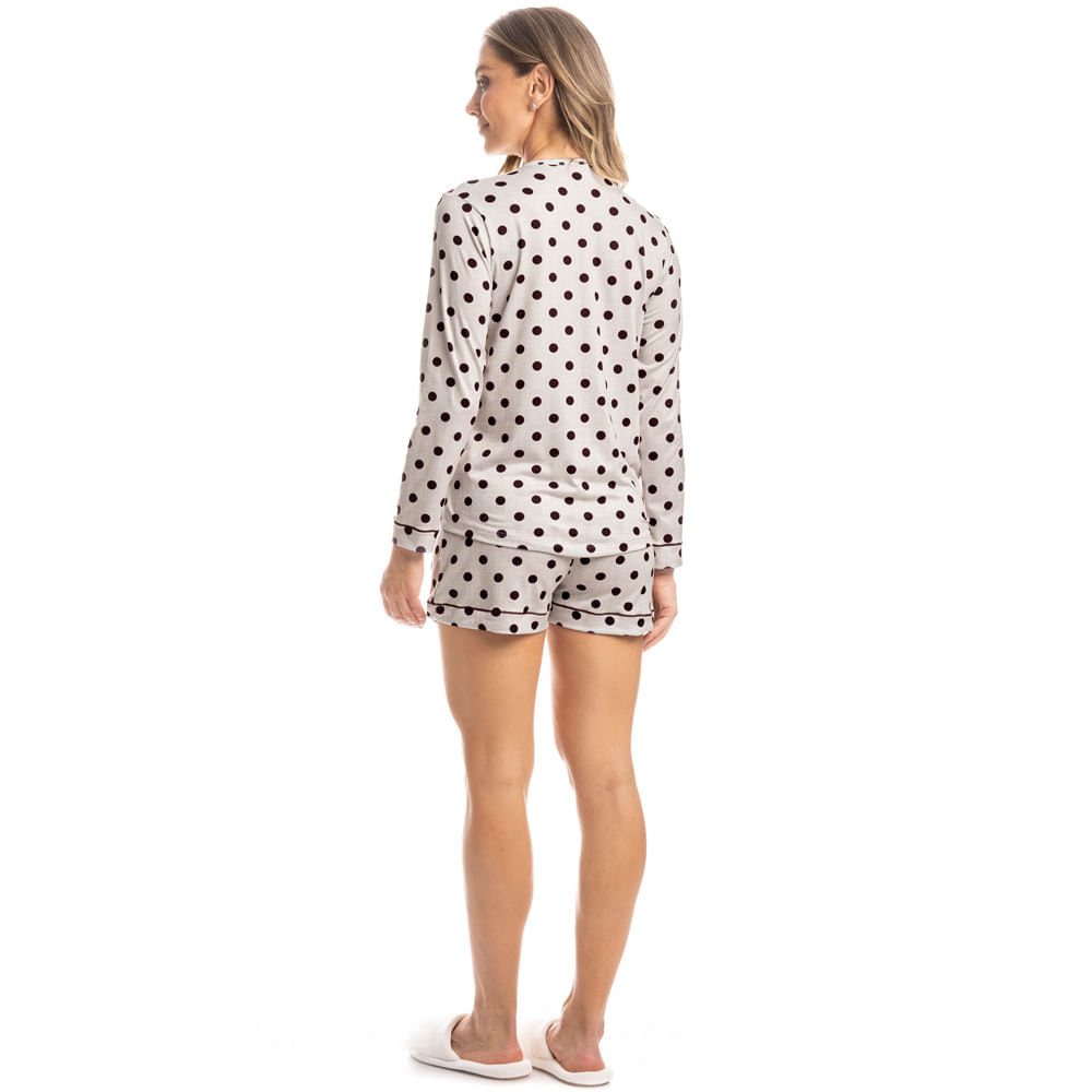 Pijama Feminino Curto Americano Carmela - Imagem 4 - Mobile
