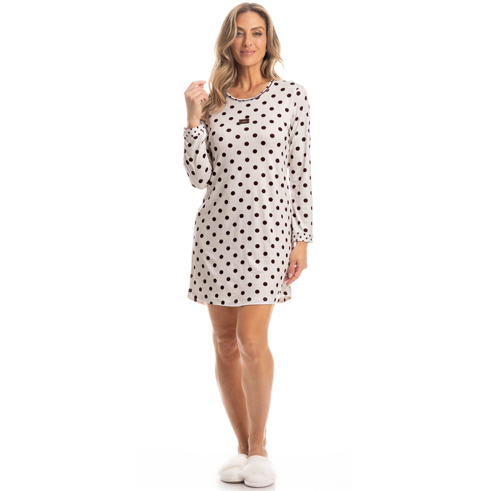 Camisão Feminino Manga Longa Carmela - Imagem 3 - Mobile