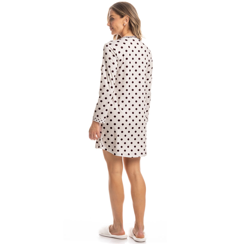 Camisão Feminino Manga Longa Carmela - Imagem 4 - Mobile