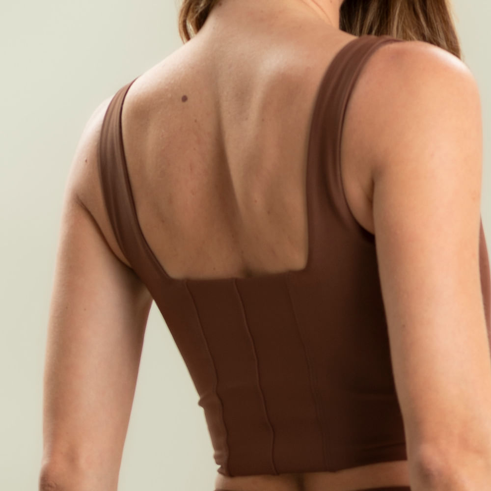 Top Square Corset Split Vivame - Imagem 5 - Mobile