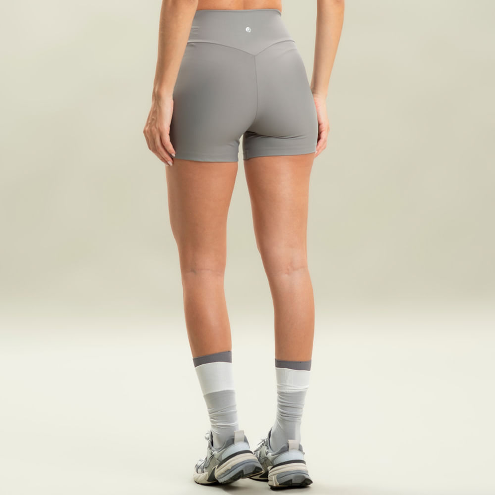 Shorts Curto Wrap Shape Lush Vivame Cinza - Imagem 2