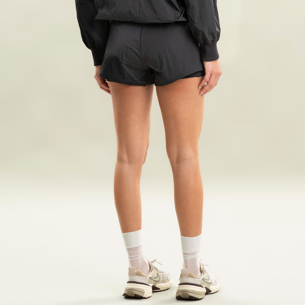 Shorts Duplo Transpassado Com Bolso Extreme Vivame Preto - Imagem 2