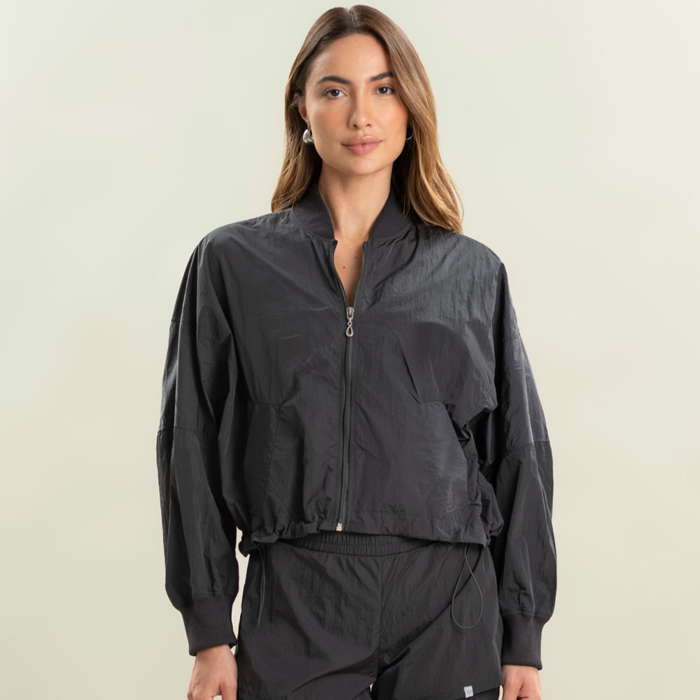 Jaqueta Bomber Com Bolso Extreme Vivame Preto - Imagem 1