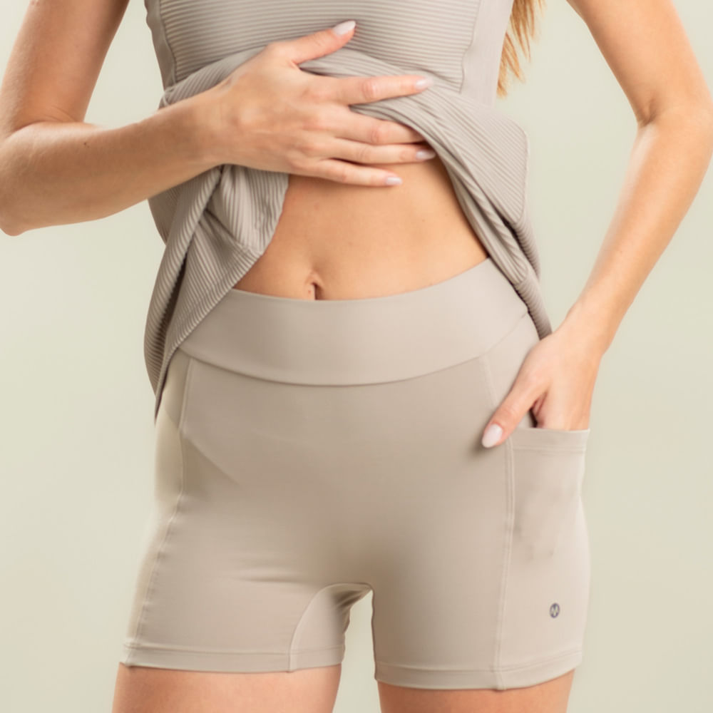 Vestido Curto Com Shorts Canelado Premier Vivame - Imagem 5 - Mobile