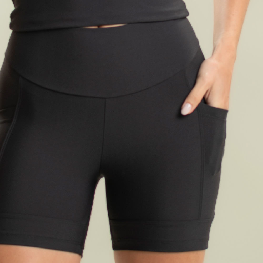 Shorts Médio Comfort Shape Com 2 Bolsos Infraboost Vivame - Imagem 5 - Mobile